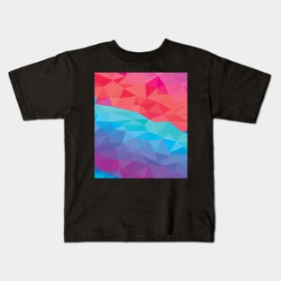 Multi colored Poly Pattern Kids T-Shirt